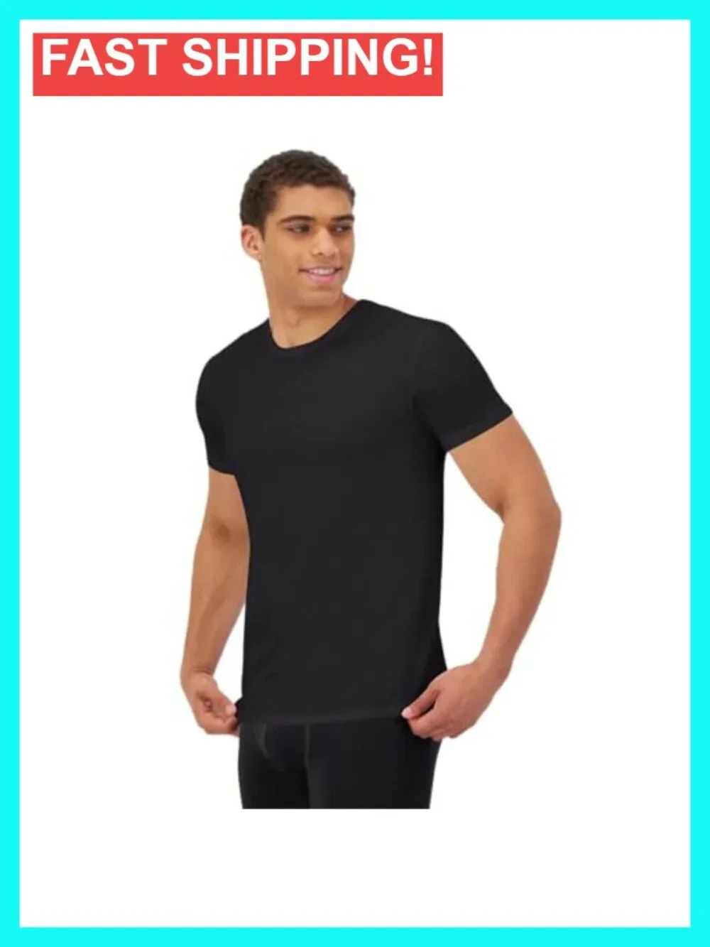 Classic Fit Men's Cotton Stretch Crewneck Undershirt Multipack